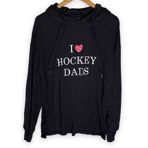 I Heart Love Hockey Dads Hoodie Sweatshirt